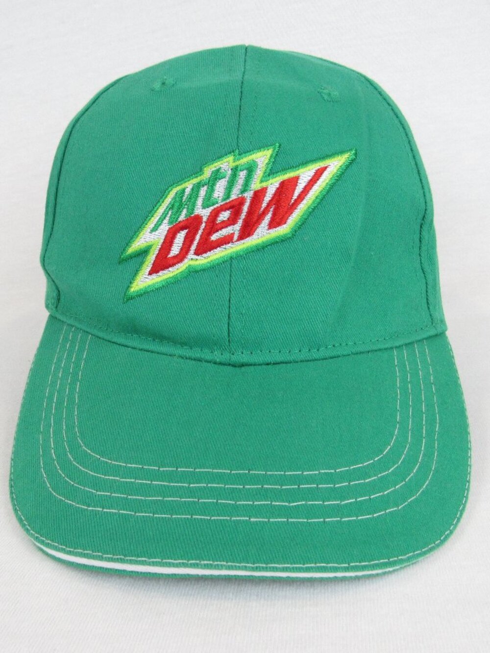 Mountain Dew Baseball Cap Hat Embroidered Logo Adjustable Cotton One Size